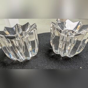 Set Of 2 ,Mikasa Elegant Crystal Votive Candle Holders